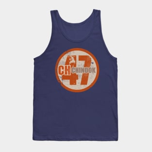 CH-47 Chinook Retro Patch (distressed) Tank Top